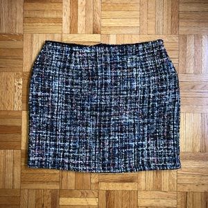 Quilted Multicolored Mini Skirt Size M